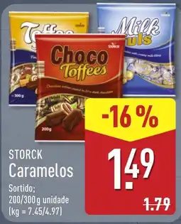 ALDI Storck Caramelos promoção