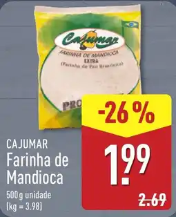ALDI Cajumar farinha de mandioca promoção
