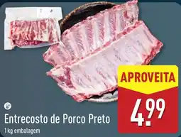 ALDI Entrecosto de Porco Preto promoção