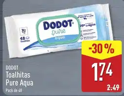 ALDI Dodot toalhitas pure aqua promoção
