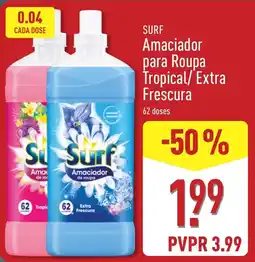ALDI Surf amaciador para roupa tropical/extra frescura promoção
