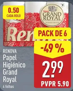 ALDI renova papel higiênico grand royal promoção