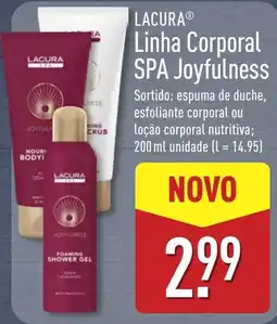 ALDI Lacura linha corporal spa joyfulness promoção