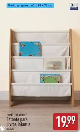 ALDI Home creation estante para livros infantis promoção