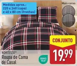 ALDI Roupa de Cama de Casal promoção