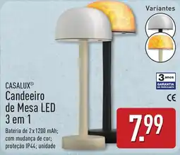 ALDI Casalux candeeiro de mesa led 3 em 1 promoção