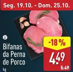 ALDI Bifanas da Perna de Porco promoção