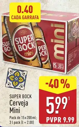 ALDI super bock cerveja mini promoção
