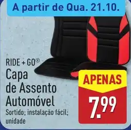ALDI Ride + Go capa de assento automóvel promoção