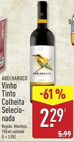 ALDI Abelharuco Vinho Tinto Colheita Selecionada promoção