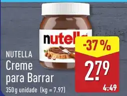 ALDI Nutella Creme para Barrar promoção