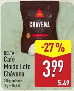 ALDI delta café moído lote chávena promoção