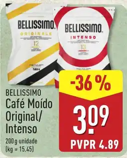 ALDI bellissimo café moído original/intenso promoção