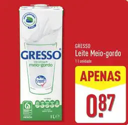 ALDI Gresso leite meio-gordo promoção