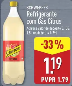 ALDI Schweppes refrigerante com gás citrus promoção