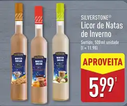 ALDI Silverstone licor de natas de inverno promoção