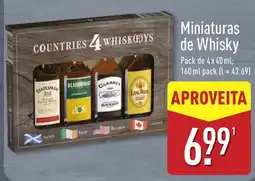 ALDI Miniaturas de Whisky promoção