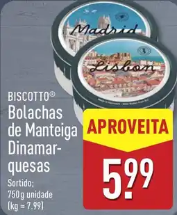 ALDI Biscotto bolachas de manteiga dinamarquesas promoção