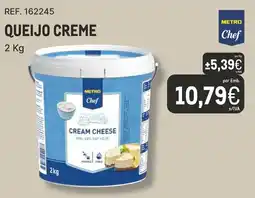 Makro Queijo creme metro chef promoção