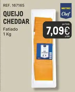 Makro Queijo cheddar metro chef promoção