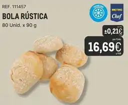 Makro Bola Rústica Metro Chef promoção