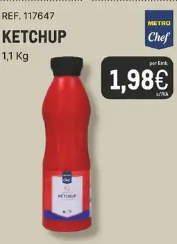 Makro Metro chef ketchup promoção