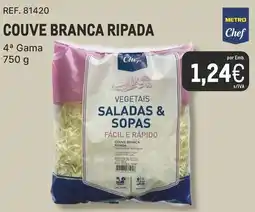 Makro Couve branca ripada chef promoção