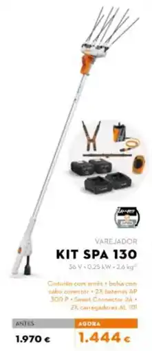 Stihl varejador kit spa 130 promoção