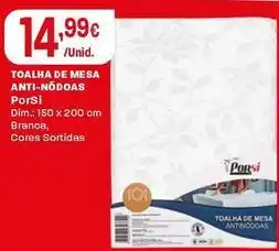 Intermarché Porsi - toalha de mesa anti-nodoas promoção