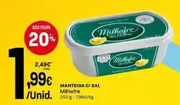 Intermarché Milhafre - manteiga com sal promoção