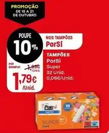 Intermarché Porsi - tampões promoção