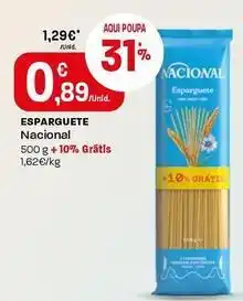 Intermarché Nacional - esparguete promoção