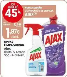 Intermarché Ajax - spray limpa vidros promoção