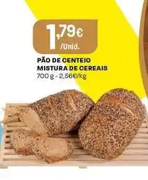 Intermarché Pao de centeio mistura de cereais promoção