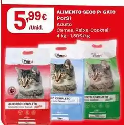 Intermarché Porsi - alimento seco p/ gato promoção