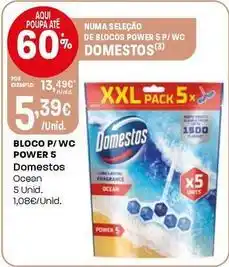 Intermarché Domestos - bloco p/ wc power 5 promoção