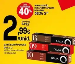 Intermarché Delta q - café em cápsulas promoção