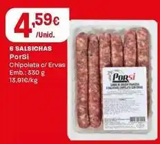 Intermarché Porsi - 6 salsichas promoção