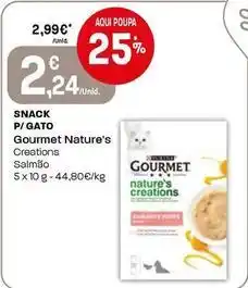 Intermarché Purina - gourmet nature's snack p/ gato promoção