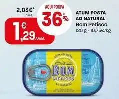 Intermarché Bom petisco - atum posta ao natural promoção