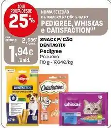 Intermarché Pedigree - snack para cao dentastix promoção