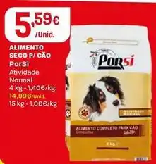 Intermarché Porsi - alimento seco p/cao promoção