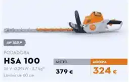Stihl podadora hsa 100 promoção