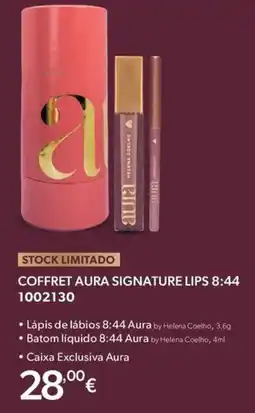 O Boticário Coffret aura signature lips 8:44 aura promoção