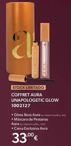 O Boticário Coffret Aura Unapologetic Glow promoção