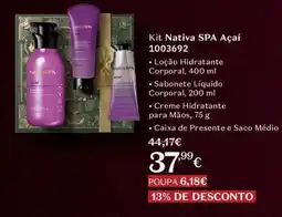 O Boticário Kit Nativa SPA Açaí promoção