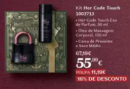 O Boticário her code kit her code touch promoção