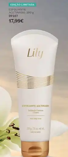 O Boticário Lily esfoliante acetinado promoção