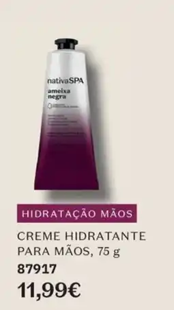 O Boticário nativa spa creme hidratante para mãos promoção