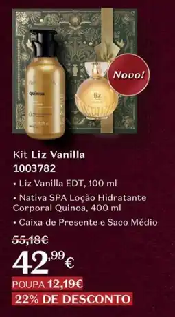 O Boticário Kit Liz Vanilla promoção
